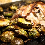 Moist, Grain Free, Meatloaf and Roasted Brussels Sprouts