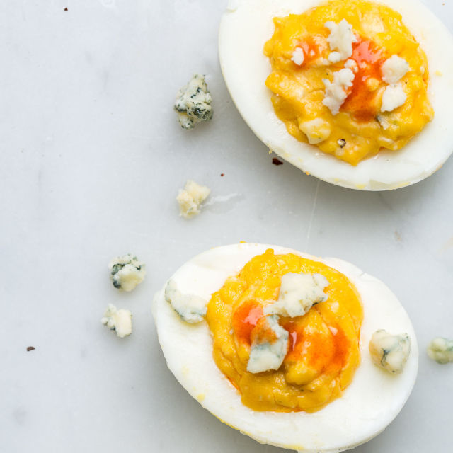 Buffalo Deviled Eggs